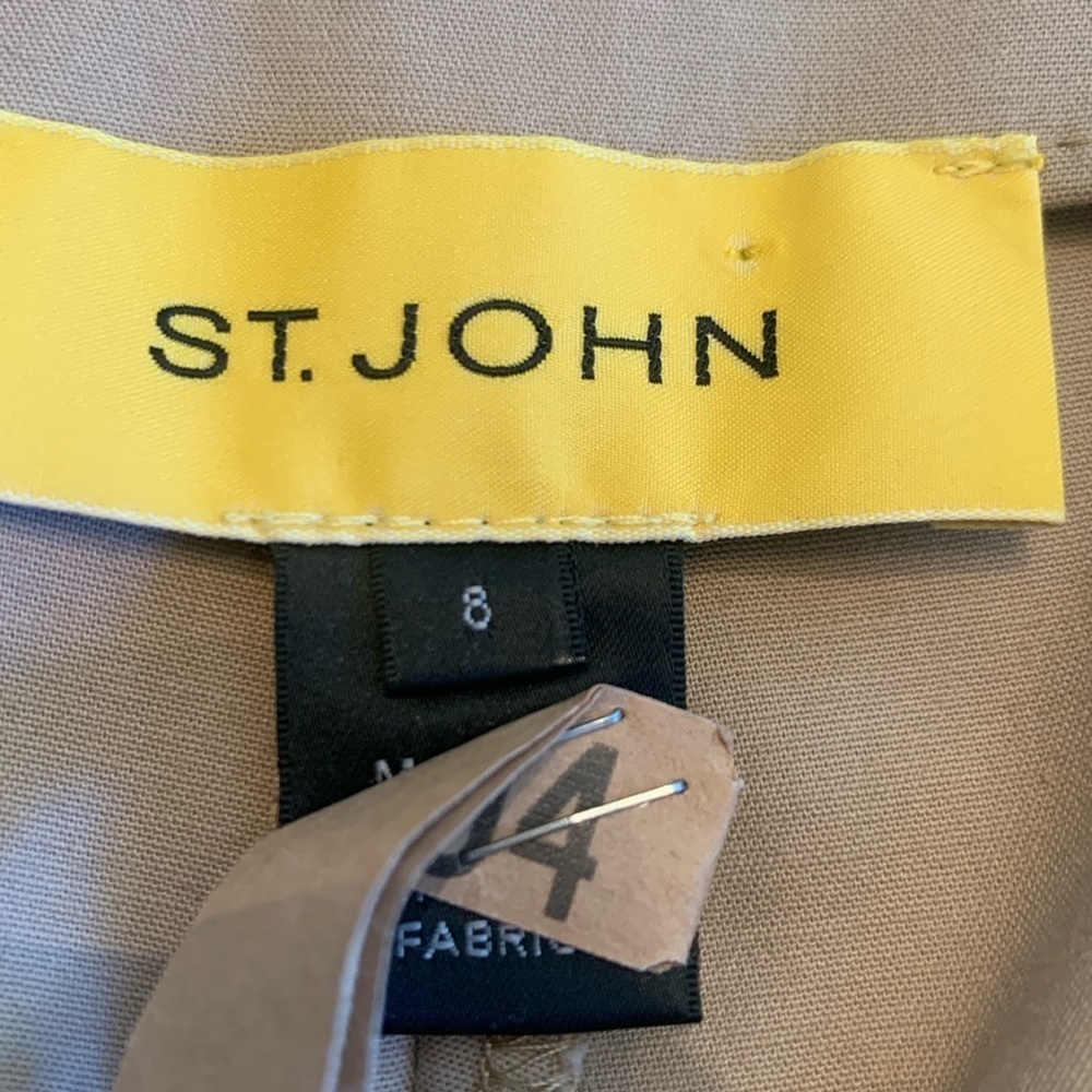 ST. JOHN Spring 2014 collection capri pant, cotton blend, side zip, ankle. 8 - Picture 10 of 17